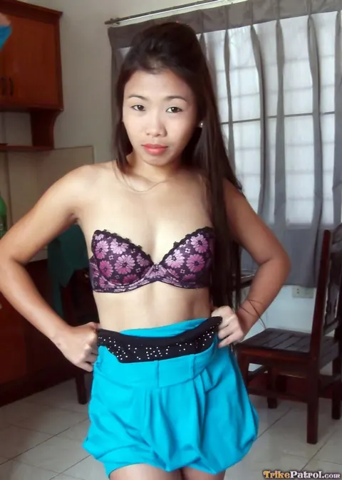 Petite Asian Brunette Strips and Takes a Creampie in a Hotel – photo 2 of 20