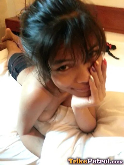 Slim Filipina with Big Tits Sucks Cock in Shorts – photo 9 of 12