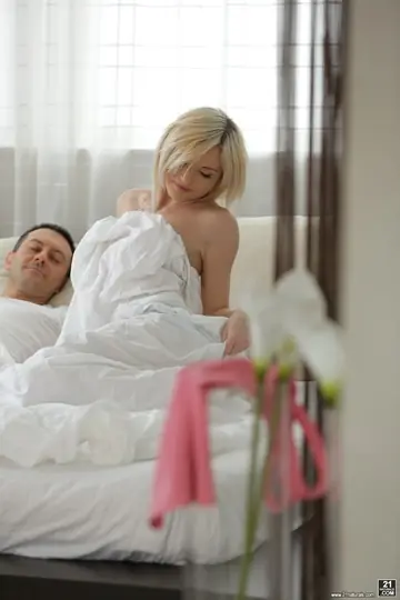 Zazie Skymm – Hungarian Blonde Sucks Cock and Gets Fucked on the Sofa