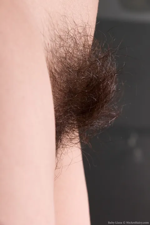 Petite Ukrainian Brunette Pulls Panties Aside and Spreads Her Hairy Pussy – photo 11 of 21