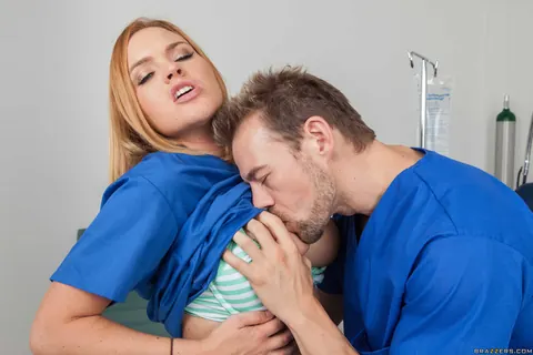 Krissy Lynn: Busty Blonde MILF Nurse Takes Anal Doggy Style – photo 4 of 21