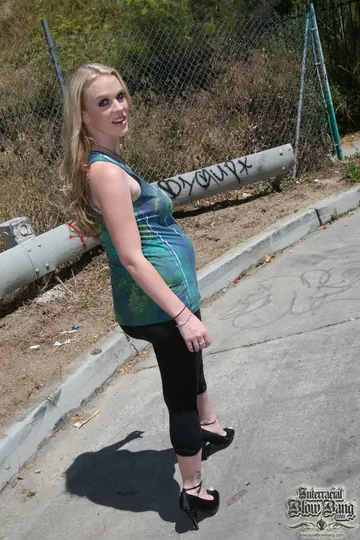 Hooks – Pregnant Blonde with Big Tits Takes BBC in a Group Session