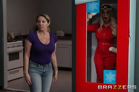 Victoria June: Thick Latina in Red Uniform and Boots Sucks and Rides Two Cocks – photo 10 of 21