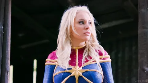 Kenzie Taylor: Blonde and Ebony Lesbians Lick Pussy Outdoors in Cosplay – photo 15 of 15