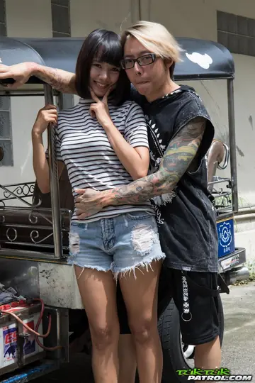 Thai Brunette in Glasses Spreads Her Trimmed Pussy