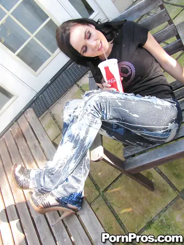 Busty Brunette Takes a Monster Cock Outdoors for Anal and a Creampie