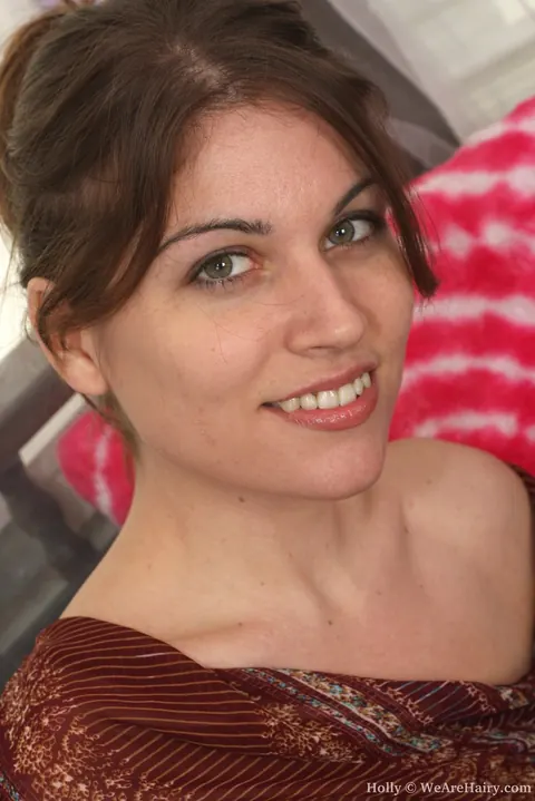 Amateur Brunette with Piercings Shows Her Hairy Pussy – photo 4 of 20