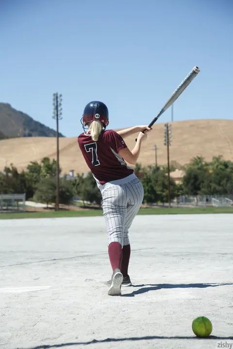 Morgan Attwood: Blonde PAWG Flashes Her Big Ass in Softball Uniform and Socks – photo 6 of 11