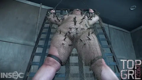 BBW with Small Tits Spreads for Anal in Bondage – photo 8 of 14