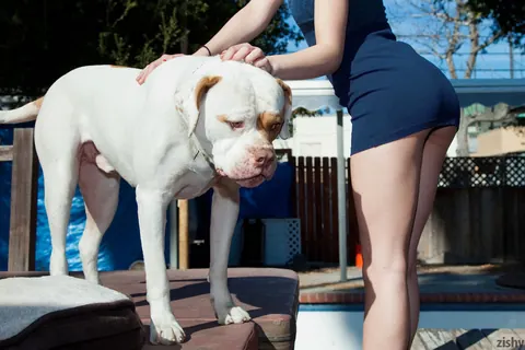 Erica Rempel: Redhead in a Short Dress Spreads Outdoors – photo 3 of 11