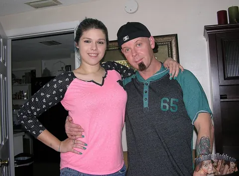Busty Babe Gives a Blowjob and Swallows His Load – photo 1 of 16