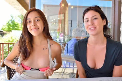 Kristina Bell: Two Skinny Lesbians Use a Cucumber and Finger Each Other – photo 1 of 15