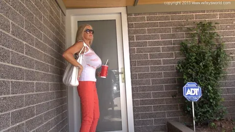 Blonde MILF with Big Natural Tits Sucks Cock and Swallows Load – photo 8 of 11