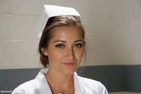 Dani Daniels: Busty Brunette in Nurse Lingerie Poses Nude in Heels – photo 17 of 20
