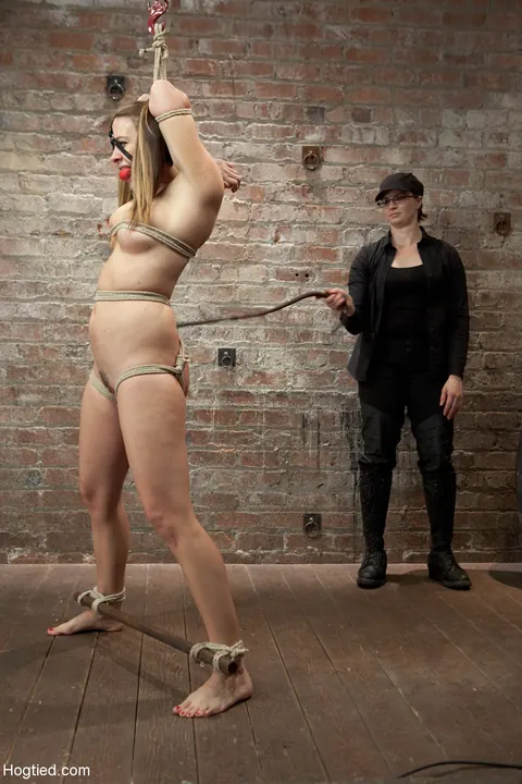 Chanel Preston: Busty Tattooed Brunette Masturbates in Suspended Bondage – photo 6 of 17