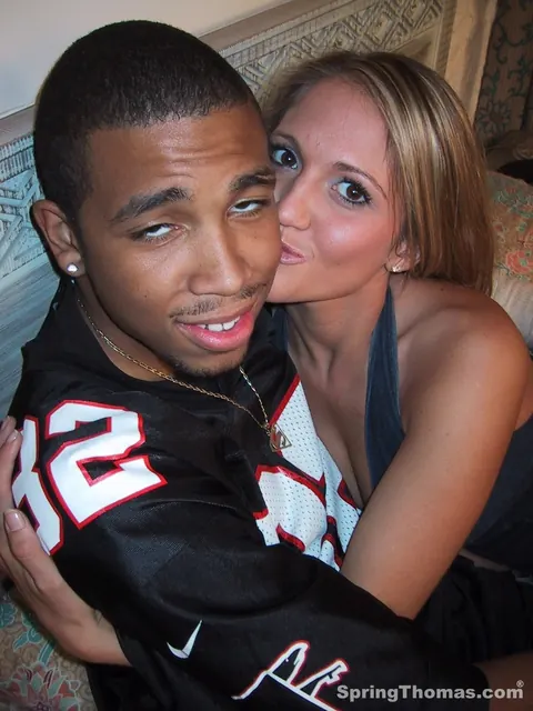 Spring Thomas: Busty Blonde MILF Takes Interracial Cock and a Cumshot – photo 2 of 16