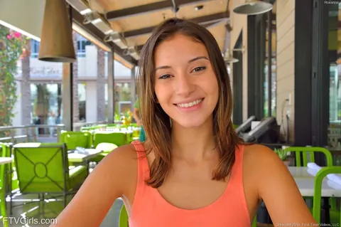 Roxy Raine: Tall Slim Brunette in High Heels Exposes Herself in Public – photo 13 of 20