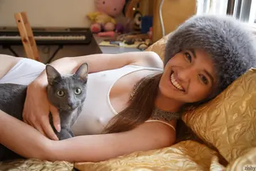 Maria Turova – Slim Russian Brunette Shows Her Small Tits and Ass in a Bikini and Heels