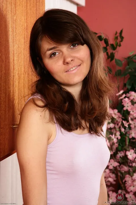 Briar Rose: Brunette in Panties Spreads Her Hairy Pussy in the Kitchen – photo 1 of 21