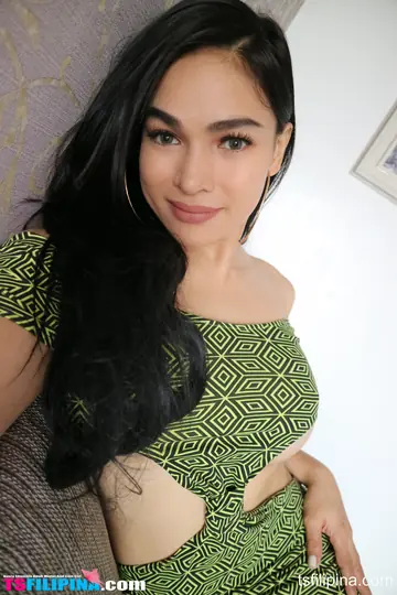 Busty Asian Trans Woman Strips Out of Her Skirt