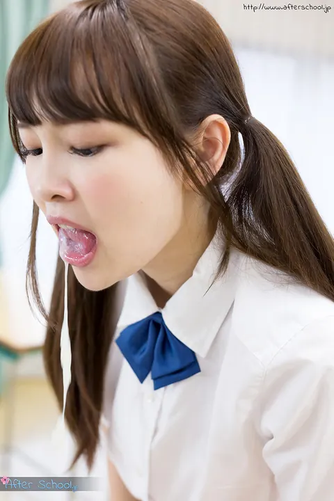 Shuri Atomi: Slim Asian Babe in Pigtails Takes Cum in Mouth – photo 14 of 16