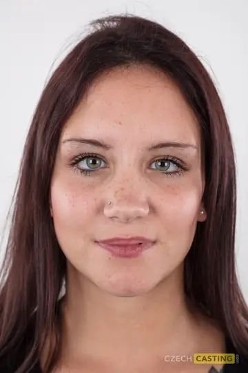 Tattooed Czech Brunette Strips Out of Her Top and Jeans
