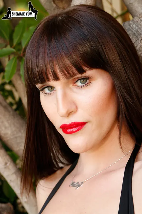 Trans Woman Spreads Her Legs in a Bikini Outdoors – photo 3 of 16