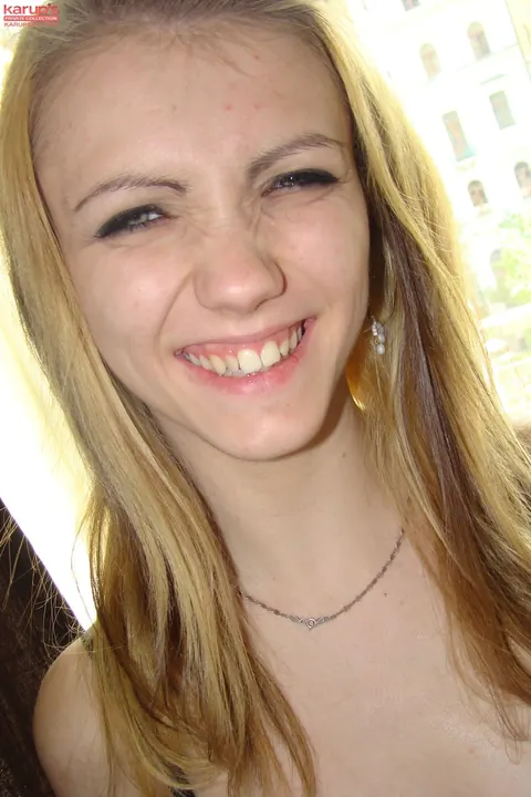 Beatrix Glower: Slim Czech Blonde Pulls Panties Aside to Show Her Shaved Pussy – photo 10 of 21