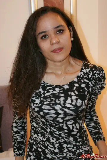 Indian Brunette Unhooks Lingerie to Reveal Her Small Tits
