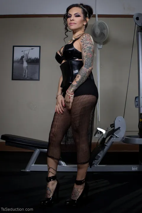 Busty Trans Woman Dominates in Femdom Bondage – photo 5 of 10