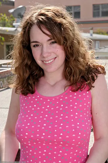 Busty Pale Amateur Spreads Her Hairy Pussy Outdoors