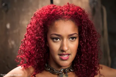 Daisy Ducati: Tall Ebony Redhead Spreads in Bondage Restraints – photo 14 of 21