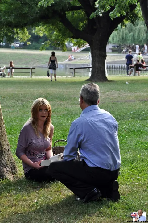 Natasha Brill: Blonde European in Uniform Takes Anal Doggy Style Outdoors – photo 1 of 21
