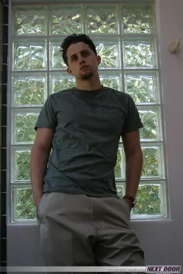 Man Undresses Outdoors and Strokes His Cock