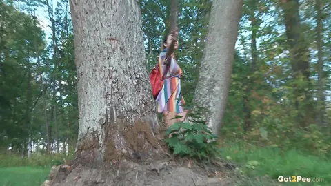 Diana Sweet: European Brunette Pulls Aside Her Panties and Spreads Outdoors – photo 2 of 15