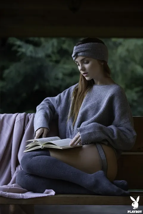 Kate Great: Petite Russian Redhead Bares Her Natural Tits in the Forest – photo 13 of 17
