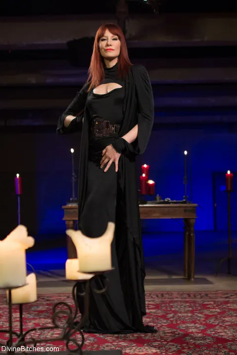 Maitresse Madeline Marlowe: Redhead Mistress in a Skirt Dominates Her Bound Sub with BDSM Play – photo 6 of 20