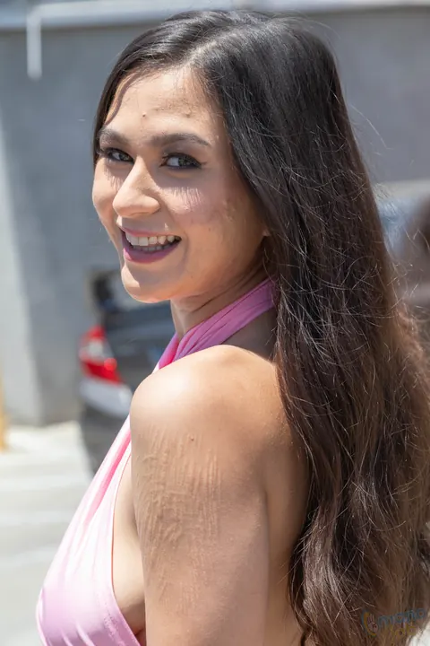 Jasmine Wilde: Tattooed Brunette PAWG in High Heels Flashes and Sucks in Public – photo 5 of 16