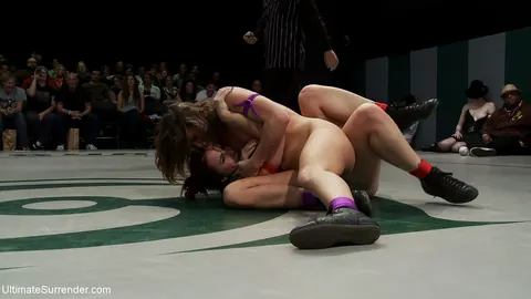 Ariel X: Latina MILFs Wrestle in Bikinis Before Bondage and Lesbian Sex – photo 19 of 21