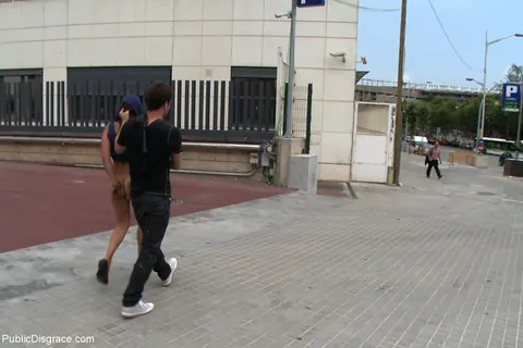 Sara May: Mature Latina MILF Bound and Sucks Cock in Public – photo 4 of 21