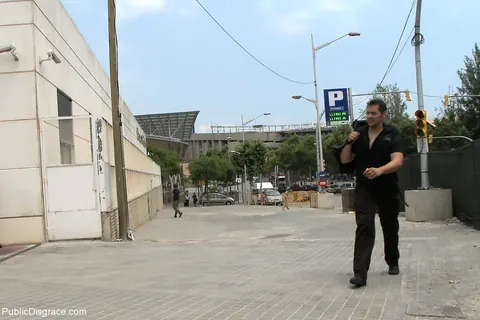 Sara May: Mature Latina MILF Bound and Sucks Cock in Public – photo 6 of 21