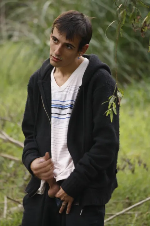 Slim Guy Fucked Outdoors by Stud with Massive Cock – photo 18 of 21