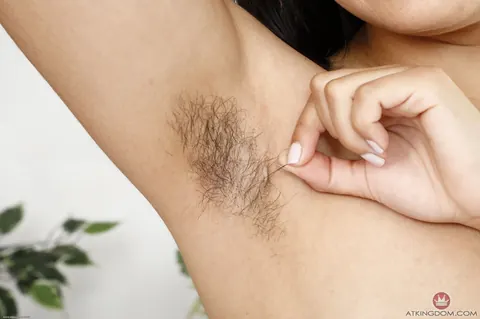 Nenetl Avril: Hairy Latina Spreads Her Legs to Show Her Bush and Pits – photo 8 of 18
