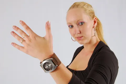 Blonde Amateur in a Skirt Gets Handcuffed – photo 9 of 16