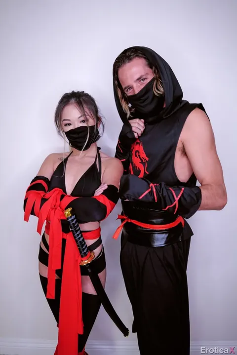 Lulu Chu: Petite Asian Brunette Sucks Cock and Takes Anal in Costume – photo 9 of 21