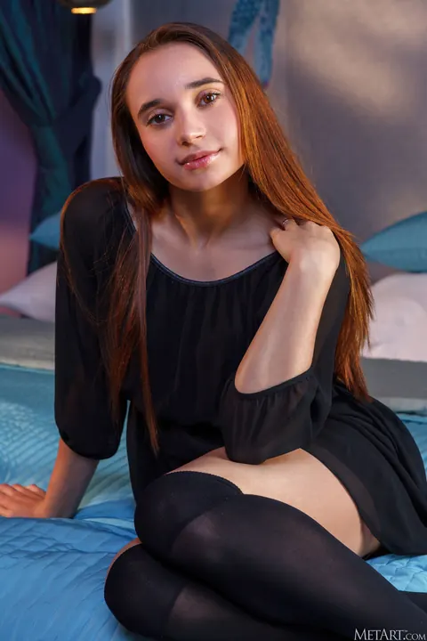 Messiah: Brunette Strips Nude to Show Her Hairy Bush and Pussy – photo 2 of 21