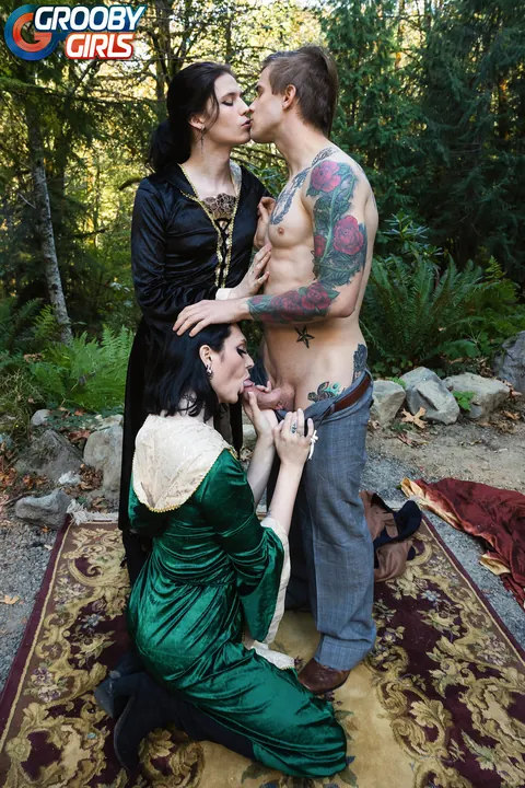 Trans Woman Joins Two Partners for Halloween Threesome – photo 5 of 16