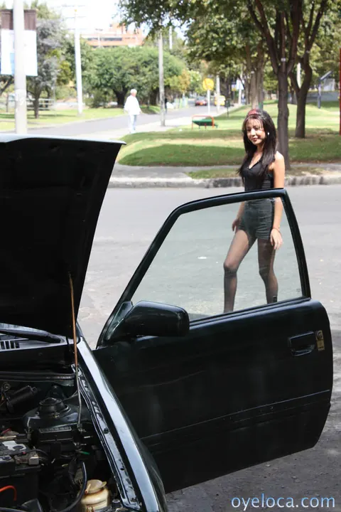 Adriana Vega: Skinny Latina Strips and Spreads Her Pussy Outdoors – photo 18 of 21