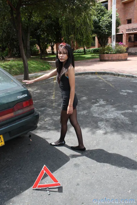 Adriana Vega: Skinny Latina Strips and Spreads Her Pussy Outdoors – photo 21 of 21