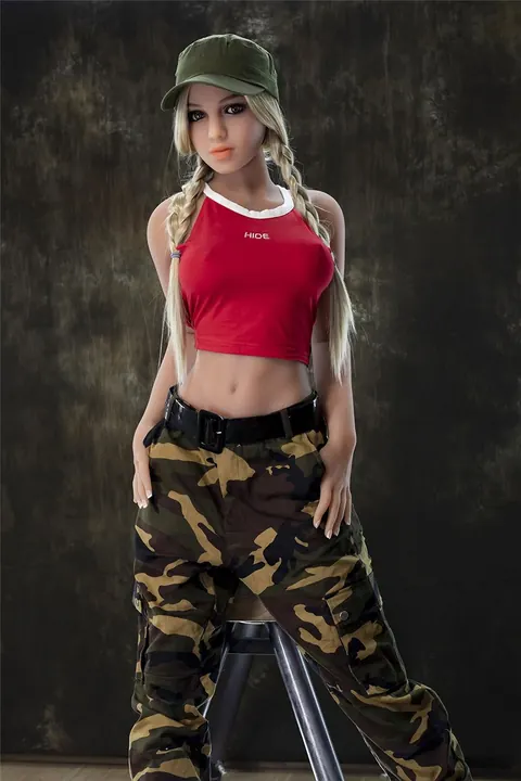 Woman in Uniform Strips and Poses Nude – photo 12 of 21